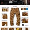 Men's Quick Dry Work Pants, Water Resistant Outdoor Tactical Pants, Lightweight Stretch Cargo Hiking Pants