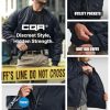 Men's Casual Bomber Jacket, Outdoor Fall/Winter Zip-Up Windbreaker, Water Resistant Padded MA-1 Flight Jacket with Pocket
