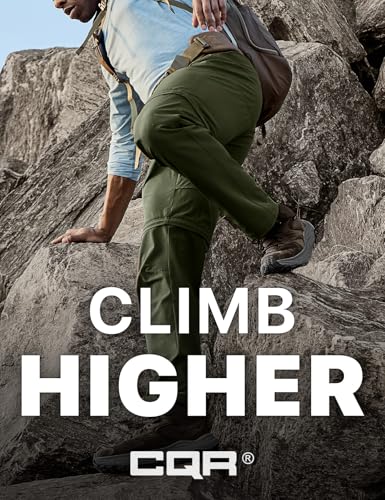 Men's Convertible Cargo Tactical Pants, Water Resistant Outdoor Hiking Pants, Zip Off Lightweight Stretch Work Pants