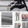 Men's Fleece Hiking Sweatpants, Thermal Regular Fit Sports Athletic Pants, Running Pants with Pockets