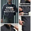 Men's Full-Zip Tactical Jacket, Soft Warm Military Winter Fleece Jackets, Outdoor Coats with Zipper Pockets
