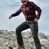 51GDhqClY5L.jpg Women's Plaid Flannel Shirt Long Sleeve, All-Cotton Soft Brushed Casual Button Down Shirts