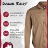 51GovAoX6tL.jpg Men's Button Down Shirt - Breathable Mesh Lined Casual Ripstop Long and Short Sleeve Shirt (Sizes: S-XXL)