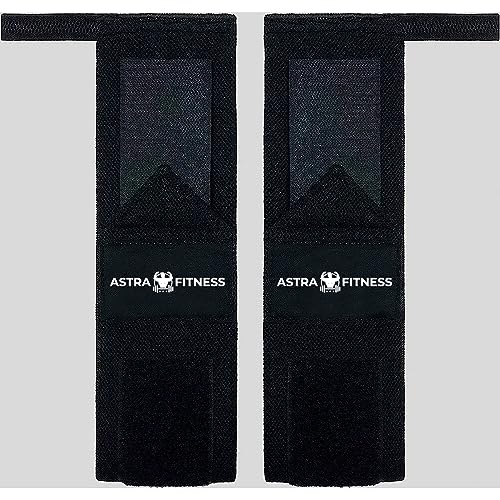 Weightlifting Wrist Wraps (IPF Graded) 18" Professional Quality Wrist Support with Heavy Duty Thumb Loop - Best Wrap for