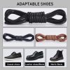 Waxed Shoe Laces for Cole Haan Business Oxford Boots, 3/32"(2.5mm) Dress Mens Chukka Shoelaces Replacement Strings