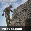 Men's Active Flex Tactical Pants, Water Resistant Lightweight Stretch Cargo Work Hiking Pants