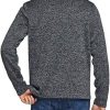 51Np8Tj3oTL.jpg Men's Quarter Zip Thermal Fleece Lined Sweater, Winter Lightweight Soft Pullover Collar Sweatshirt