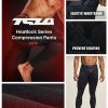 Men's Thermal Compression Pants, Athletic Sports Leggings & Running Tights, Wintergear Base Layer Bottoms