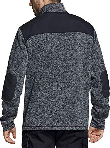 51OqelUOnwL.jpg Men's Thermal Fleece Half Zip Pullover, Winter Outdoor Warm Sweater, Lightweight Long Sleeve Sweatshirt