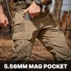 Men's Tactical Pants, Water Resistant Ripstop Cargo Pants, Lightweight EDC Work Hiking Pants, Outdoor Apparel