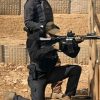 Men's Combat Shirt Tactical 1/4 Zip Long Sleeve Military BDU Shirts Camo EDC Top with Pockets