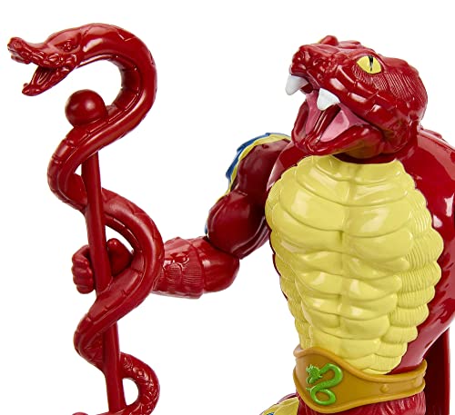 Origins Action Figure & Accessory, Rise of Snake Men Rattlor, Articulation & Mini Comic Book, 5.5 inch