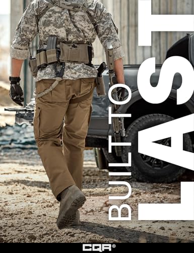 Men's Tactical Pants, Water Resistant Ripstop Cargo Pants, Lightweight EDC Work Hiking Pants, Outdoor Apparel