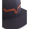 ATG Cap Leather Thick Die-Cut Horns Embroidered Patch Adjustable Snapback One-Size Hat
