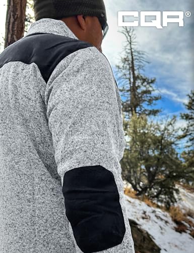 51bBzlVGnBL.jpg Men's Thermal Fleece Half Zip Pullover, Winter Outdoor Warm Sweater, Lightweight Long Sleeve Sweatshirt