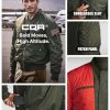 Men's Casual Bomber Jacket, Outdoor Fall/Winter Zip-Up Windbreaker, Water Resistant Padded MA-1 Flight Jacket with Pocket