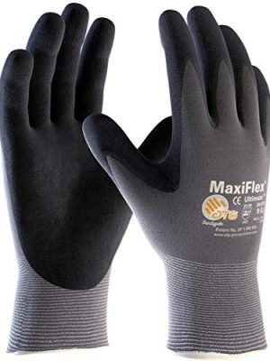 34-874 Gloves Nitrile Micro-Foam Grip Palm & Fingers - Excellent Grip and Abrasion Resistance