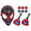 Marvel Across The Spider-Verse Web Action Gear, Miles Morales Costume Mask and Gauntlets, Super Hero Toys for 5 Year Old Boys
