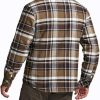 51h6HPsfsYL.jpg Men's Plaid Flannel Shirt Jacket, Long Sleeve Soft Warm Sherpa/Quilted Lined Jacket, Outdoor Button Up/Zip-Front Jacket