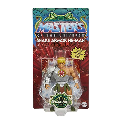 51iyFp0iMqL.jpg Origins Action Figure & Accessory, Rise of Snake Men Armor He-Man & Mini Comic Book, 5.5 inch