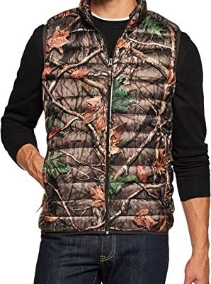51noYf2aj4L.jpg Men's Lightweight Packable Accent Puffer Vest, Water-Resistant Winter Outdoor Vests