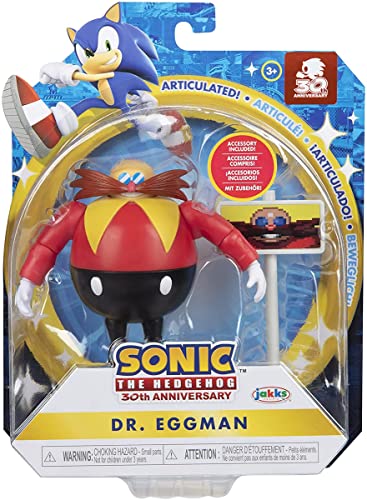 51nprZxcN7L.jpg 4-Inch Action Figure Classic Eggman with Goal Plate Collectible Toy