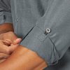 by Wrangler Men's Long Sleeve Mixed Material Shirt