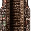 Men's Lightweight Packable Accent Puffer Vest, Water-Resistant Winter Outdoor Vests