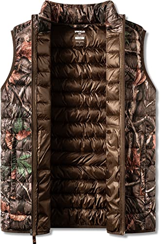 Men's Lightweight Packable Accent Puffer Vest, Water-Resistant Winter Outdoor Vests