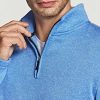 51tMPDJwIbL.jpg Men's Quarter Zip Thermal Fleece Lined Sweater, Winter Lightweight Soft Pullover Collar Sweatshirt