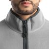 ATG by Wrangler Men's Color Block Micro Fleece Mock Neck Jacket