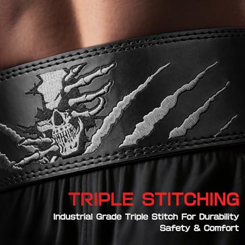 51tgT9jf52L.jpg Lever Lifting Belt – Power 10mm Extreme Heavy Duty Genuine Leather Lower Back Support for Squats, Bench Press, Deadlifts