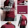 Men's UPF 50+ Long Sleeve Rash Guard, UV/SPF Quick Dry Swim Shirt, Water Surf Swimming Shirts