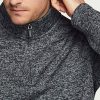 61DpCxGZV9L.jpg Men's Quarter Zip Thermal Fleece Lined Sweater, Winter Lightweight Soft Pullover Collar Sweatshirt